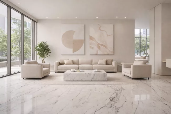 Salón mármore Blanco Portugués